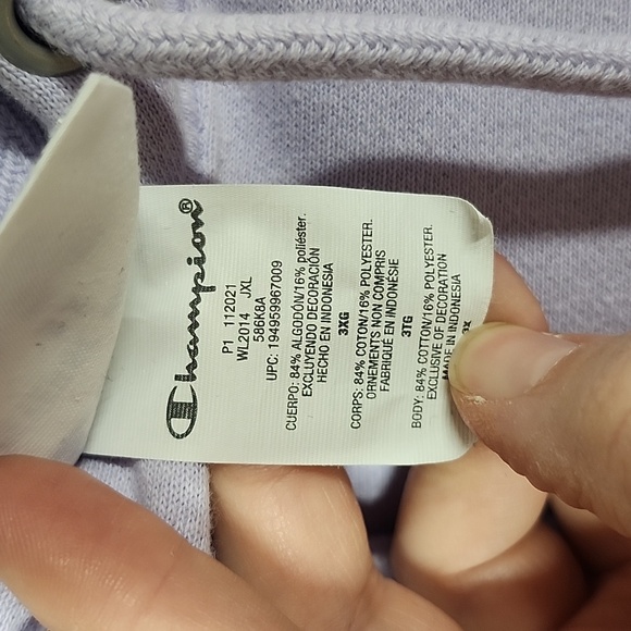 Champion Reverse Weave Purple Pullover Hoodie Womens 3X - Picture 7 of 7